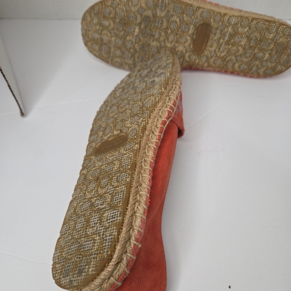 Coach Red  Espadrille Slippers Size 7 - Picture 6 of 7